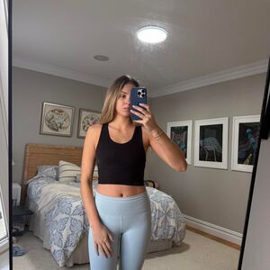 Jockey Women's Black Crop-top